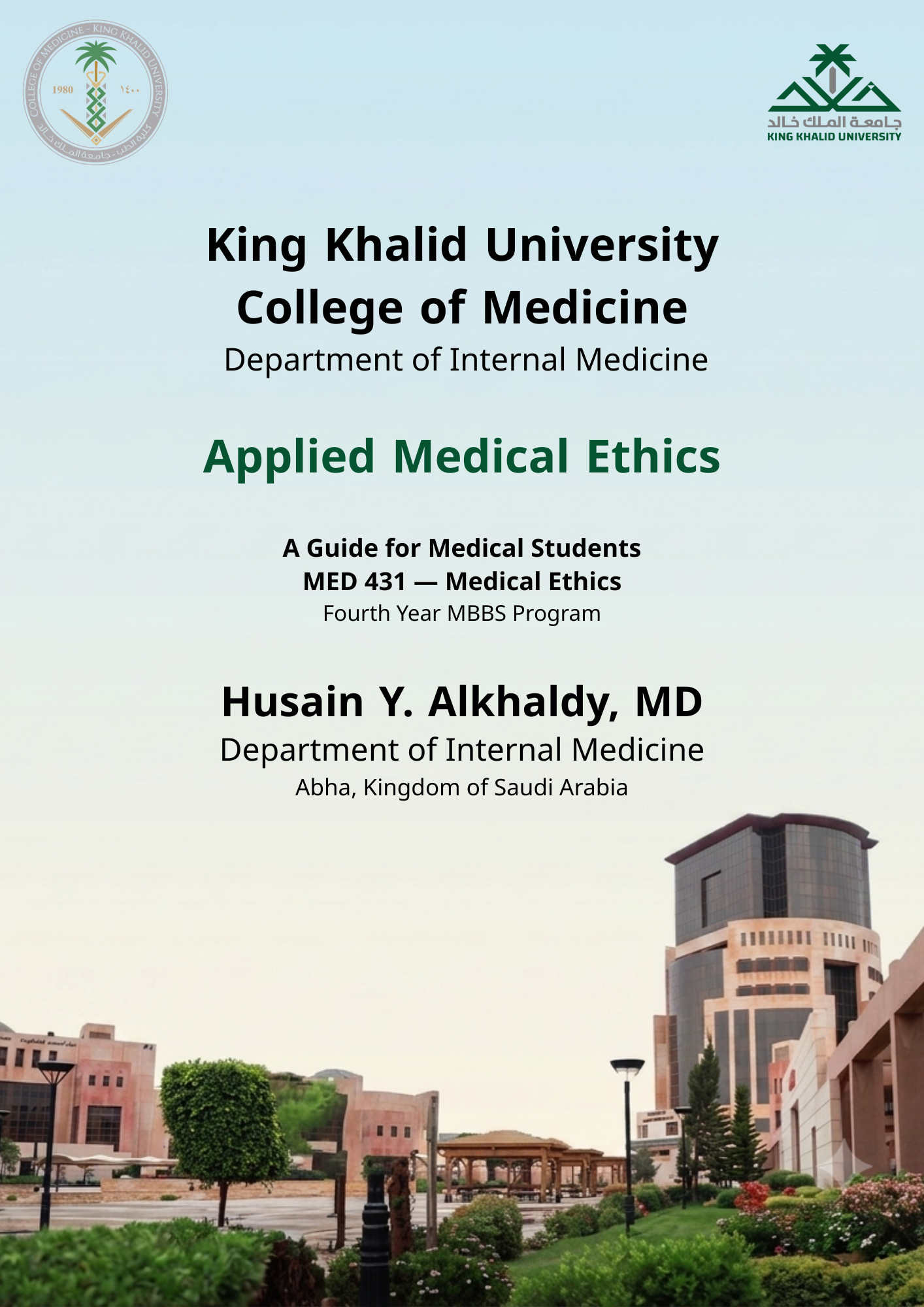 Applied Medical Ethics — cover
