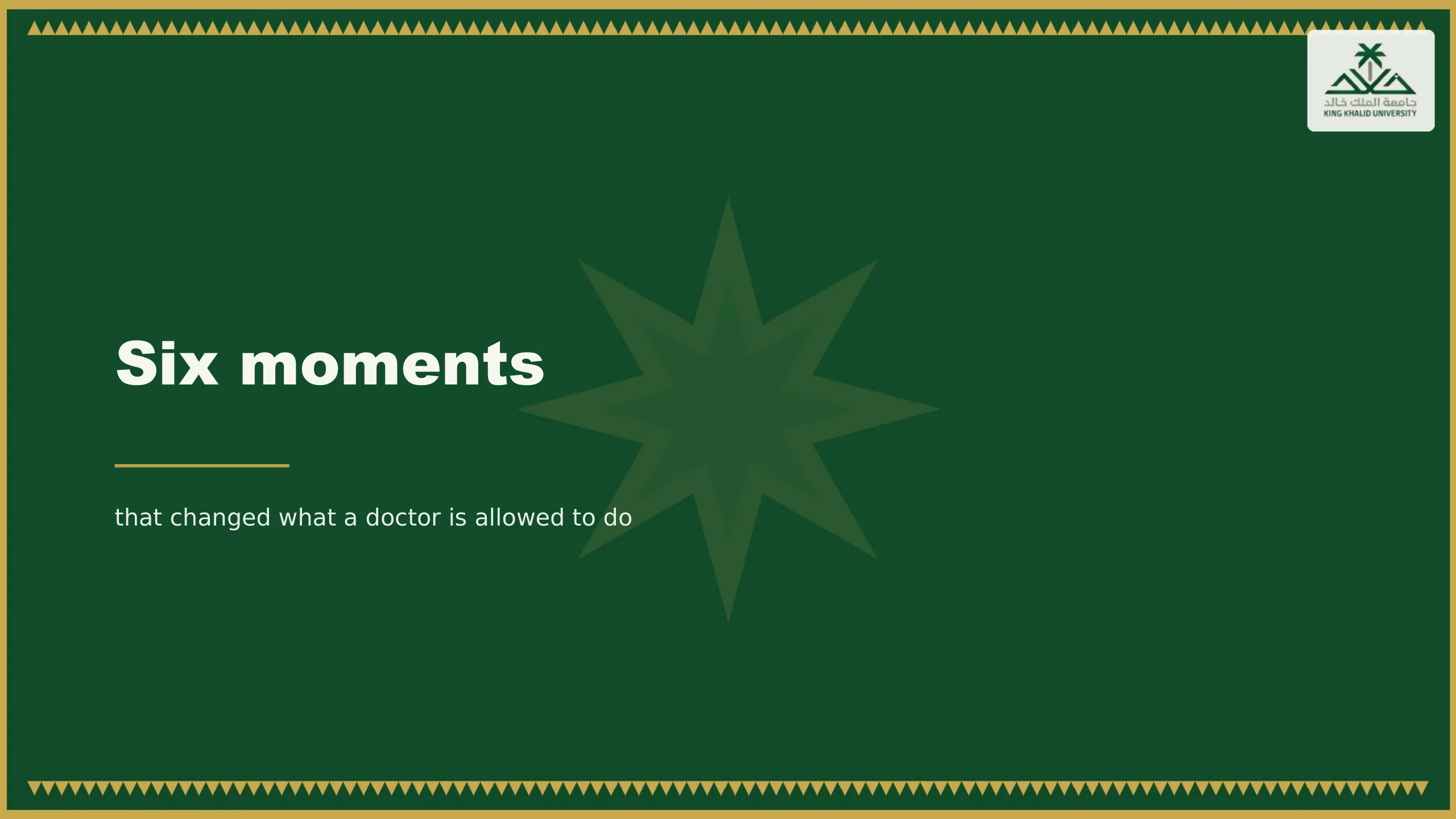 Six moments.