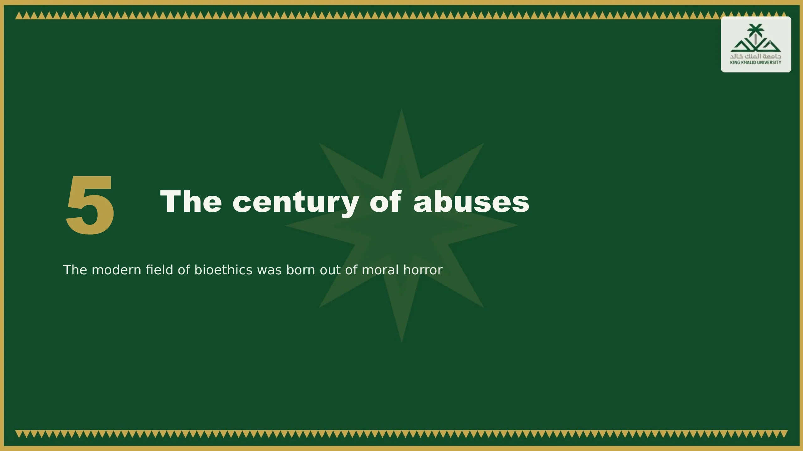 5 · The century of abuses.